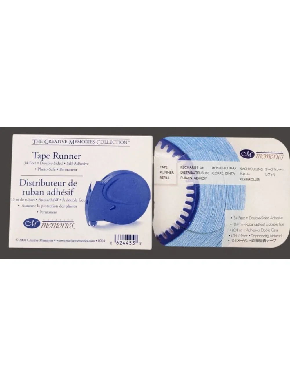 Creative Memories Tape Runner & 1 Refill 34 Feet Double-Sided Self-Adhesive